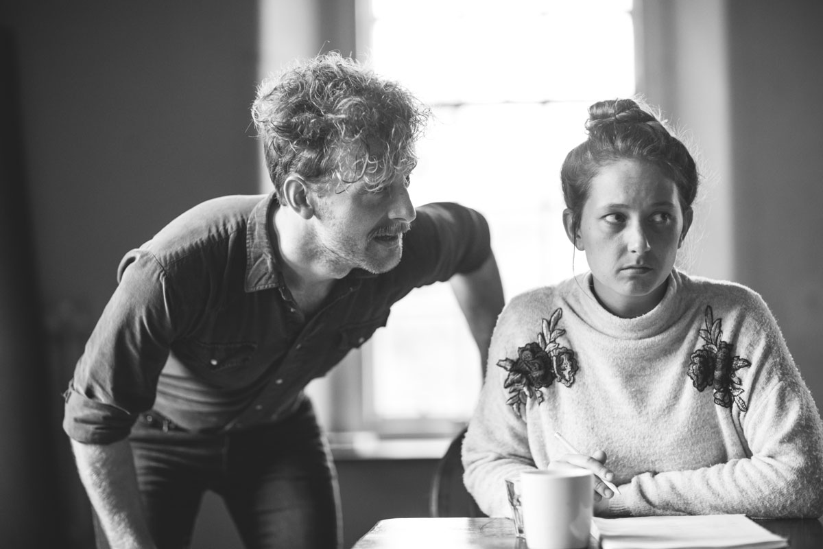 Rehearsals in Miracle Space photo by Kirstin Prisk