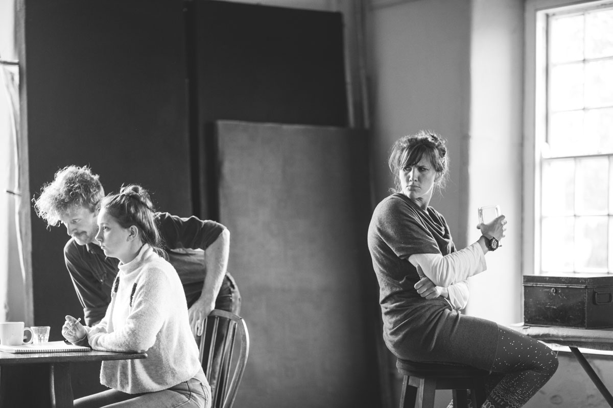 Rehearsals in Miracle Space photo by Kirstin Prisk