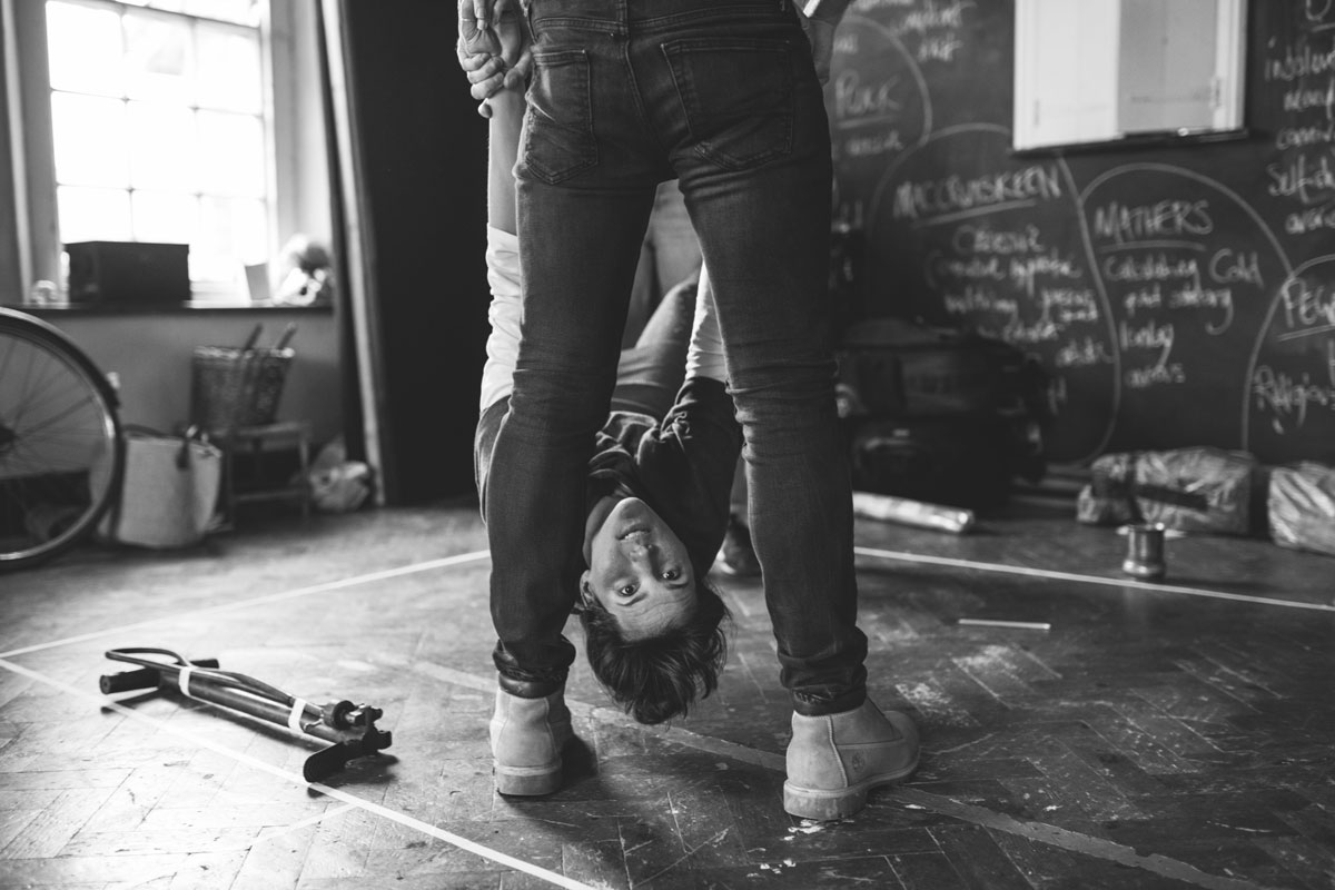 Rehearsals in Miracle Space photo by Kirstin Prisk